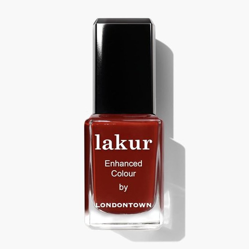 LONDONTOWN Lakur Nail Polish - Long-Lasting Red Color, Streak-Free & Chip-Resistant | 0.4 Fl Oz - You Autumn Know