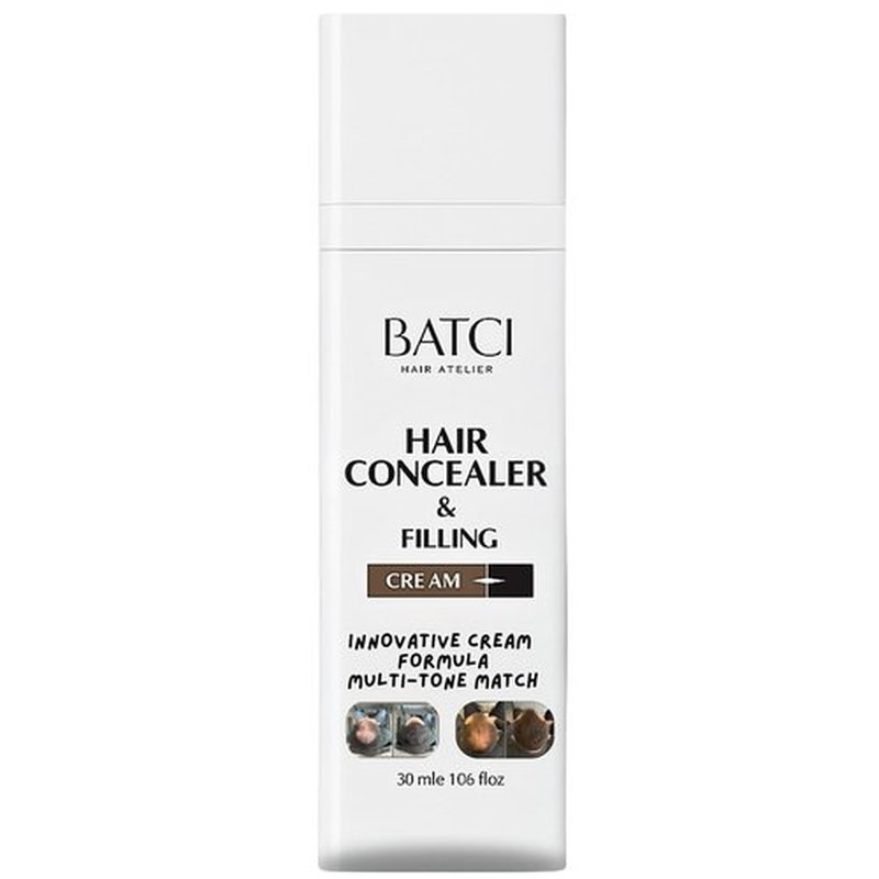 Batci Hair Concealer Cream - Non-Fiber Scalp Concealer for Thinning Hair & Bald Spots | Sweat/Water Resistant, 1 fl oz (30ml)