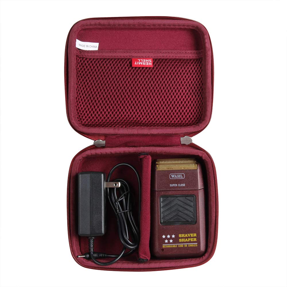 Hermitshell Hard Travel Case for Wahl Professional 5 Star Series Shaver/Shaper WA8061-100 (Maroon)