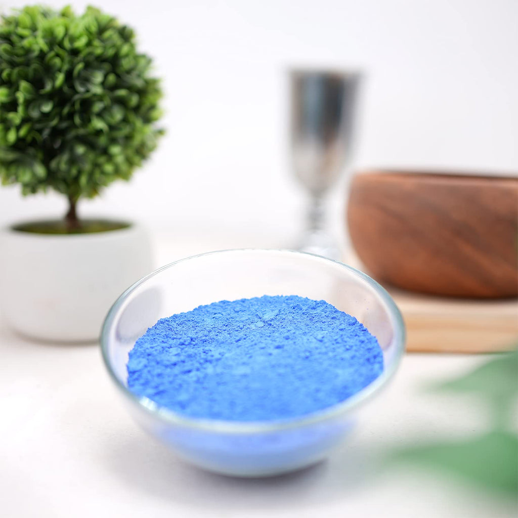 ClearLee Kaolin Ocean Blue Clay Cosmetic Grade Powder - 100% Pure Natural Powder - Great For Skin Detox, Rejuvenation, and More - Heal Damaged Skin - DIY Clay Face Mask