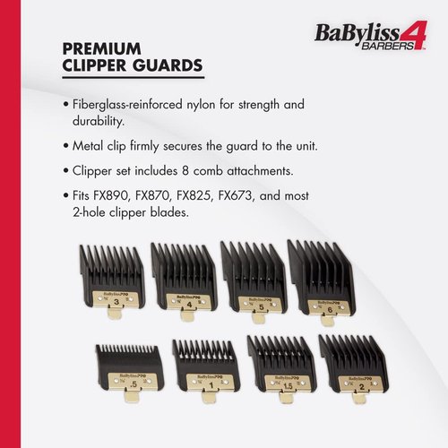 BaBylissPRO Clipper Guards - Premium Hair Cutting Accessories for Precision Styling