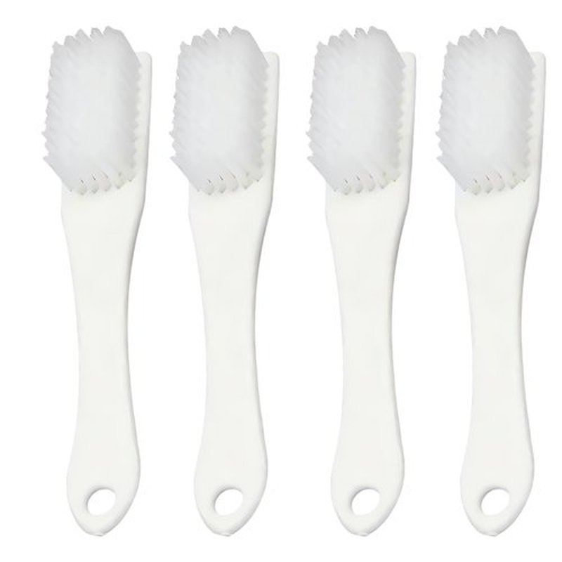 Ouliget Nail Cleaning Brush,Handle Grip Nail Cleaning Brushes for Toes Fingernail,Nail Stain Removing Brush,Laundry Scrubbing Brush Shoes Cleaning Brush,4 Pieces