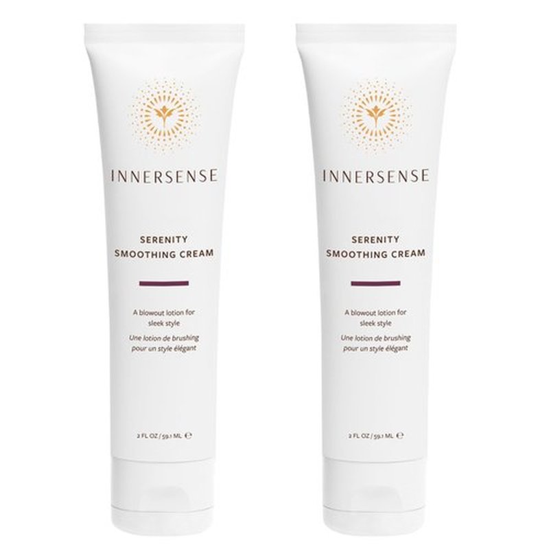 INNERSENSE Organic Beauty - Natural Serenity Smoothing Hair Cream | Protects, Hydrates, Smoothes | Non-Toxic, Cruelty-Free Haircare (2 Pack - 2 fl oz | 59.1 mL each)