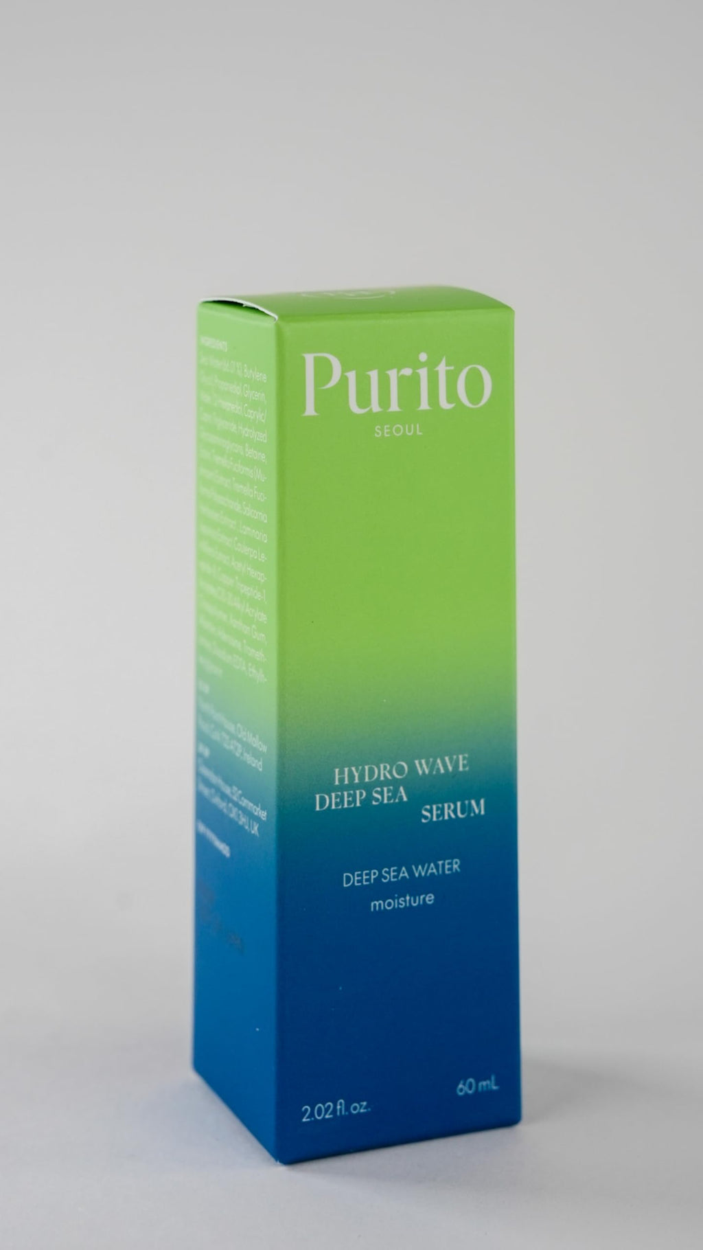 PURITO Deep Sea Serum | Deep Sea Water 66% + Marine Complex + Snow Mushrooms | Facial Serum | for Hydration, Skin Plumping | Lightweight & Non-Greasy Texture | Korean skincare, 60mL 2.02 fl.oz