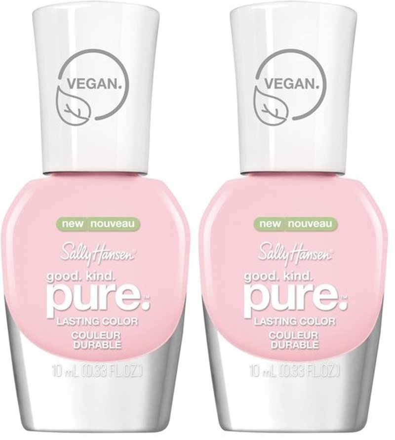 Sally Hansen Good, Kind, Pure Vegan Nail Colour, Pink Cloud, 0.33 Fl Oz, Packaing May Vary (Pack of 2)