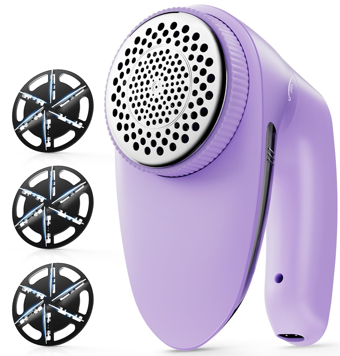 POPCHOSE Fabric Lint Shaver, 6-Leaf Blades & 2 Speed, Rechargeable