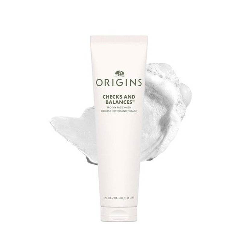 Origins Checks and Balances Frothy Face Wash - Gentle Cleanser for All Skin Types with Mint