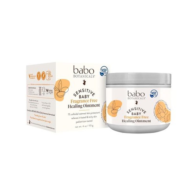 BABO Botanicals Healing Ointment | Fragrance-Free & 99% Organic for Eczema Relief - Face, Body, Diaper Area