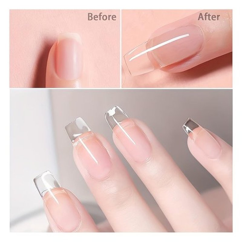 Finger Secret Poly Gel 6-Colors Set ,Shiny Poly Nail Gel,New Upgrade Shiny Style Multiple Nail Extension Combinations Shine Your Life