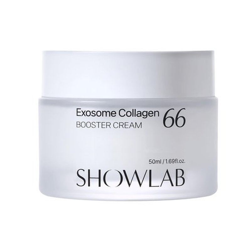 SHOWLAB Exosome Collagen 66 Booster Cream - Korean Face Moisturizer with 66% Collagen Extract, 9 Peptides Complex, Niacinamide, Adenosine - Anti-Aging Firming Cream for All Skin Types, 1.7 oz