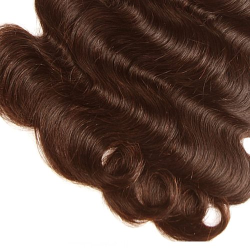 #4 Brown Bundles Human Hair Chocolate Brown Body Wave 3 Bundles 16 18 20 inch Real Color #4 Body Wave Human Hair Extensions 150g Dark Brown Bundles