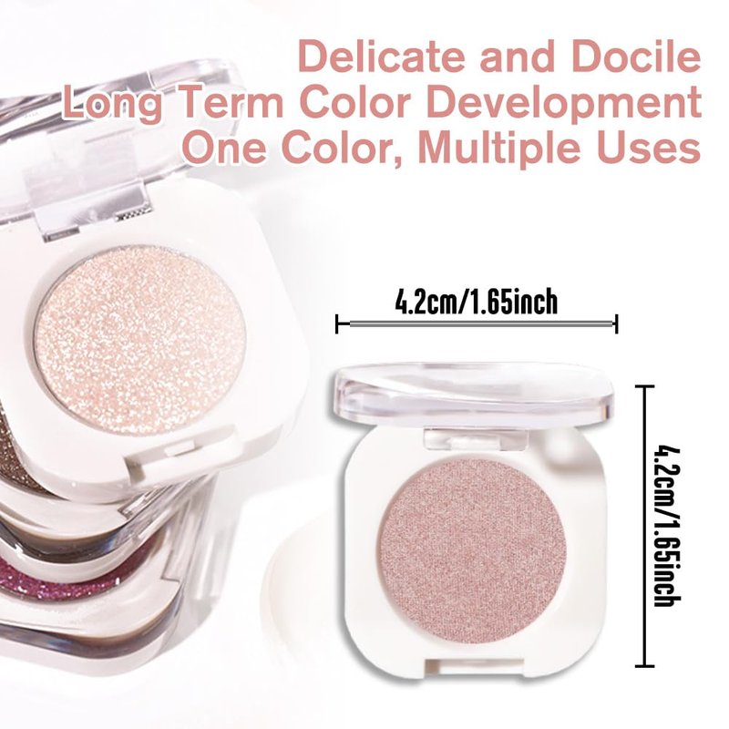 WanTuoluo Champagne Shimmer Eyeshadow - Rose Gold Glitter Cream for Effortless Eye Makeup | 24g