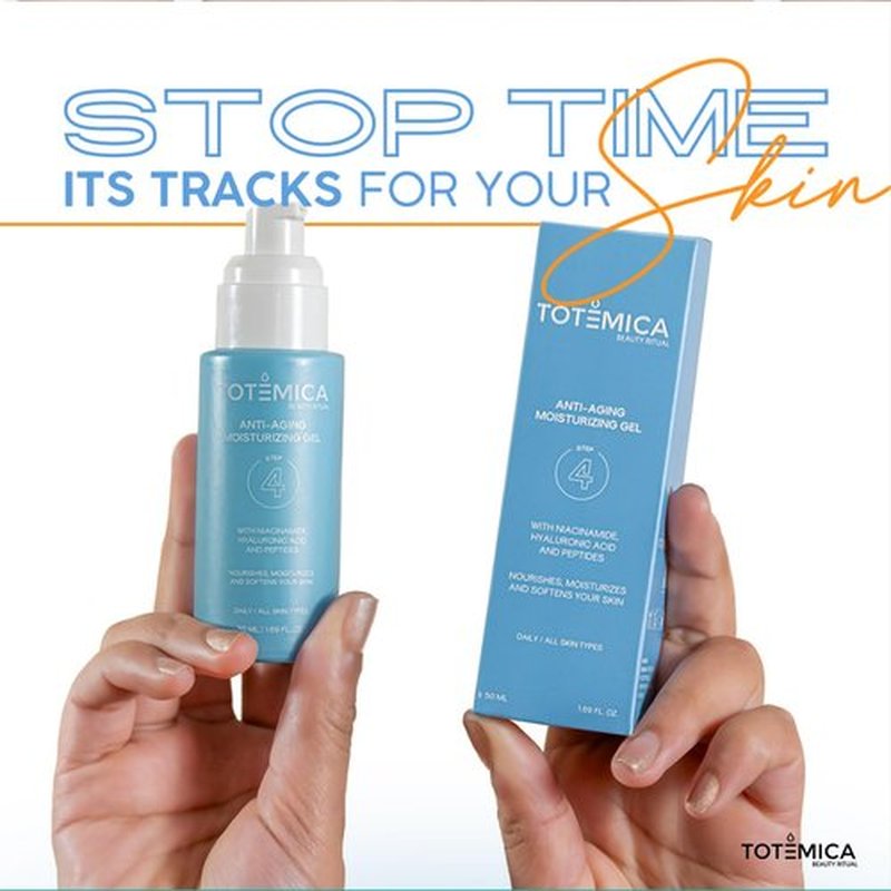 TOTEMICA Face Moisturizer - Anti-Aging Serum with Niacinamide & Hyaluronic Acid | Vegan & Cruelty-Free (1.69 Fl Oz)
