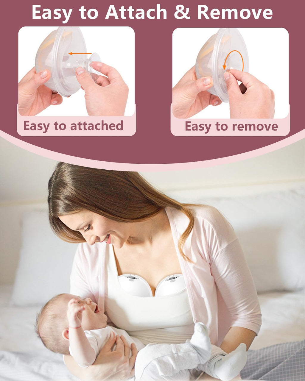 4Pcs Breast Pump Flange Insert 22mm Compatible with Momcozy/Spectra/Medela/eufy/Elvie/Lansinoh/Paruu P10 Breast Pump, Fit for Momcozy M5/M9/M6/V2 Pro/V2 pro/S12 Pro/eufy E10 S1 S1 Pro, 24mm Flange