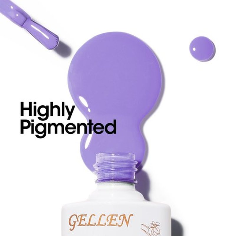 GELLEN Gel Nail Polish Set 6 Colors Light/Dark Royal Purple Pink Gel Polish Serene Lavender Soak off Nail Lamp Gel Polish Spring Violet Orchid Nail Gel Kit DIY Manicure Set for Girl Popular Gift
