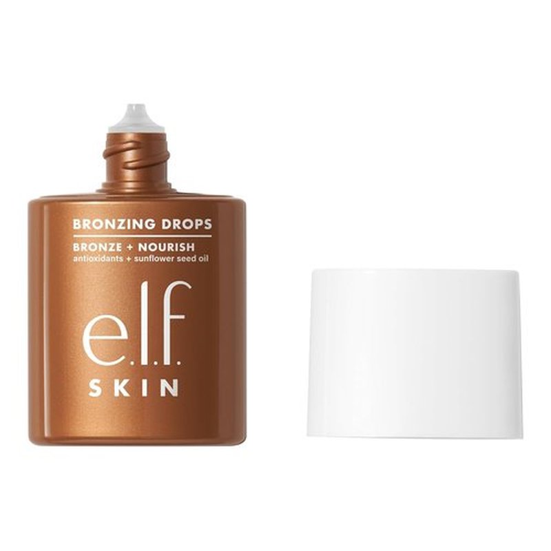 e.l.f. SKIN Bronzing Drops - Liquid Bronzer for Face & Skin | Sun-Kissed Glow, Vegan & Cruelty-Free, Copper Gold