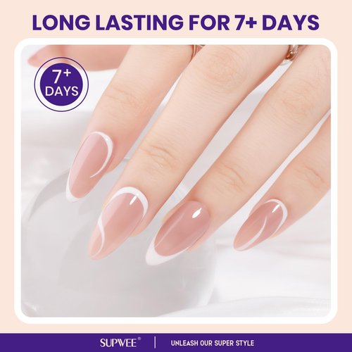 SUPWEE Nude Quick Dry Nail Polish, 16ml Air Fast Dry Regular Nail Polish Lacquer High Glossy Fall Finger Nail Manicure DIY Nail Art Salon Gift for Women Girl