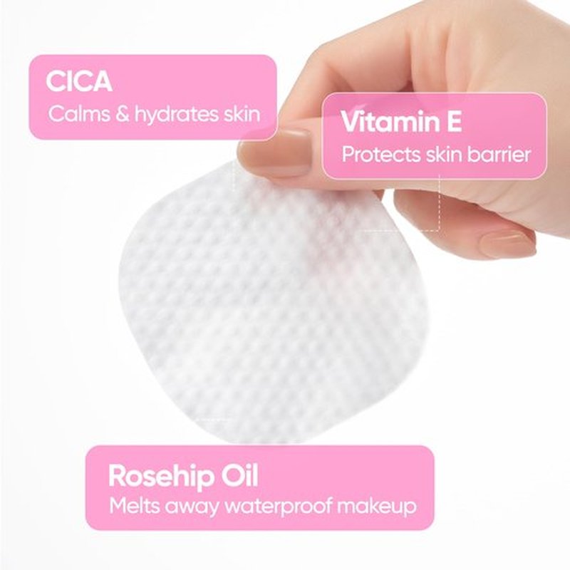 BANILA CO Clean It Zero Soothing Lip & Eye Makeup Remover Pads | Dual-Texture Cleansing Wipes for Waterproof Makeup | Gentle, Refreshing Finish with Natural Oils (30 Pads*2 Pack)