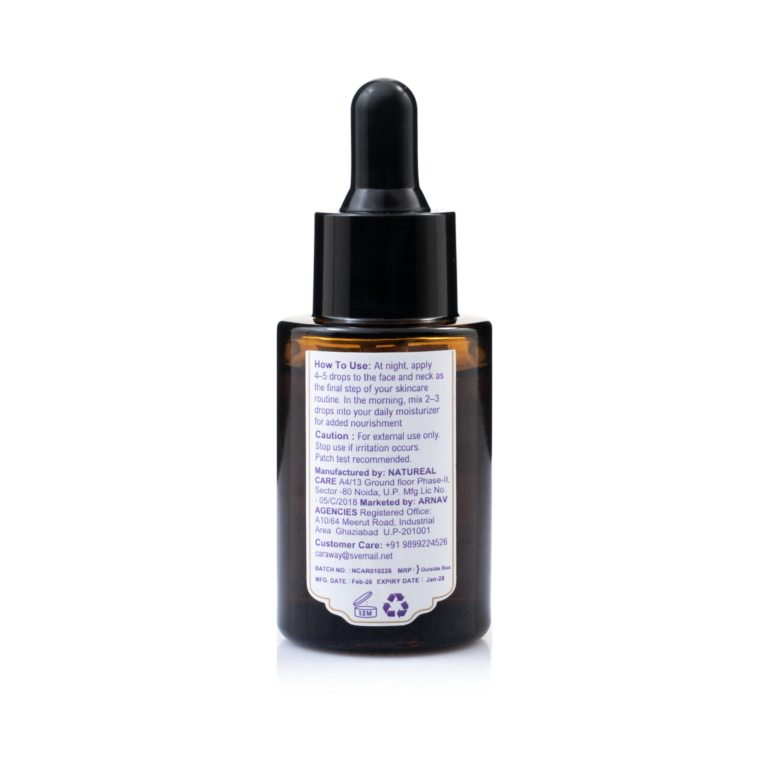 CARAWAY® Bakuchiol Oil 3% - 30,000 ppm Facial Oil – Retinol Alternative – Anti Ageing Oil – Suitable for Mature and Dry Skin | 30 ml