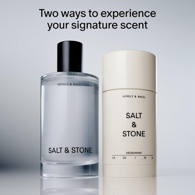 Salt & Stone Signature Scent Duo Set - 48 Hour Aluminum-Free Deodorant & Hydrating Body Mist | Neroli & Basil