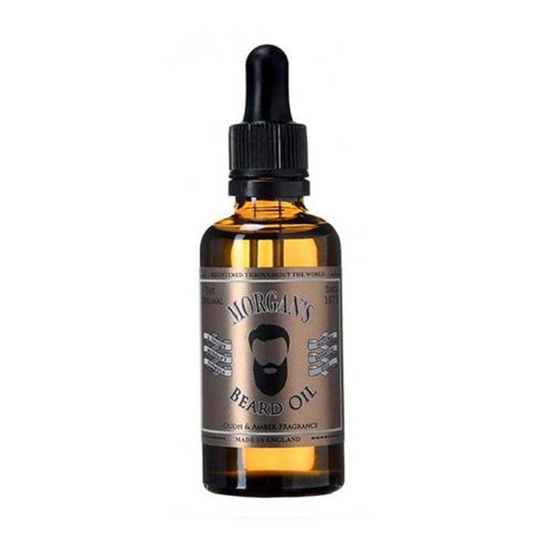Morgan's Beard Oil - Daily Maintenance for Soft Facial Hair | Fast Absorbing Oudh & Amber, 1 Fl Oz