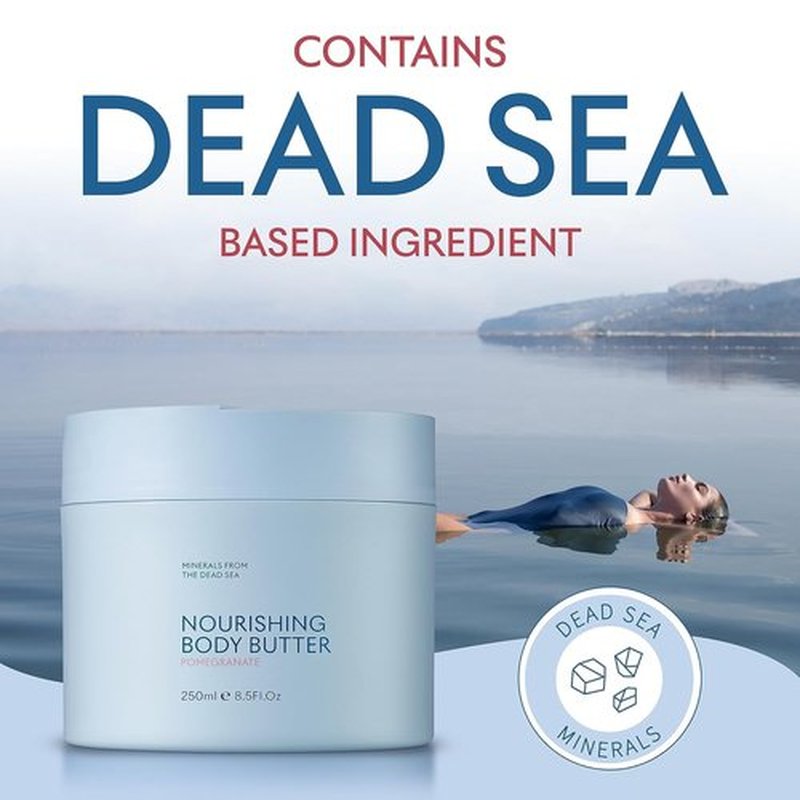 SEACRET Minerals Dead Sea Body Butter - Ultra-Rich Moisturizing Cream with Shea & Coconut Oil | 8.5 fl. oz.