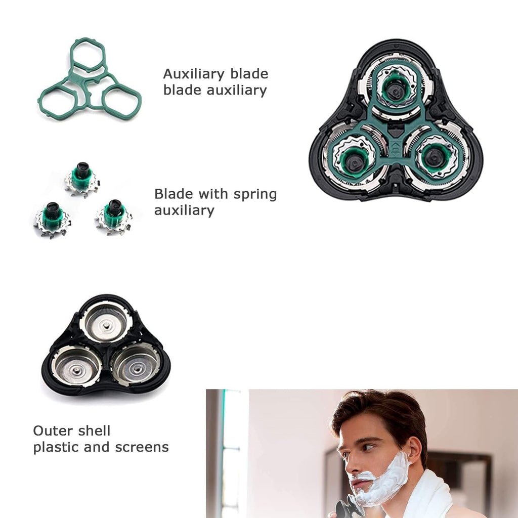Rq11 Replacement Head Compatible with Philips Norelco Sensotouch Replacement Blades Compatible With Sensotouch 2D Electric Shaver,1150x, 1160x, 1170x 1180x(1 Head)