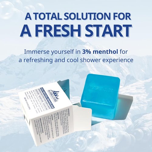 Skiennix Cool Menthol Body Soap Bar - Refreshing Cleanser with 3% Menthol | 4.93oz Ideal for Men & Women