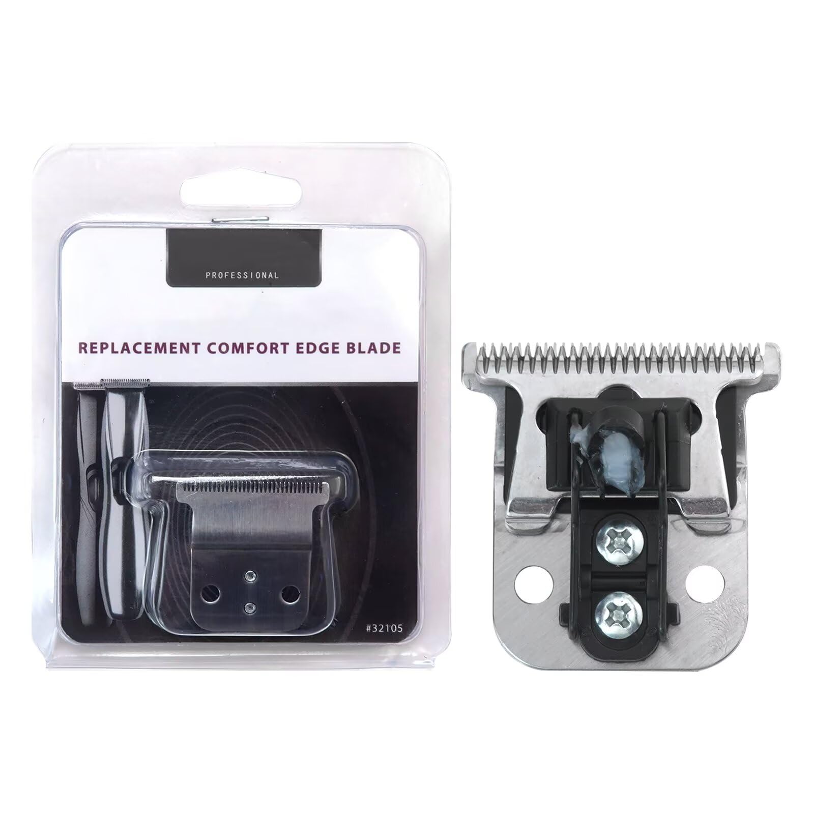 JRSHOME Trimmer Replacement T Blade Set Ceramic Blade Carbon Steel Blade Set for D8 SlimLine Pro Li Andis Hair Clipper Trimmer, #32105 D7#32655 D8#32400 (Gold)