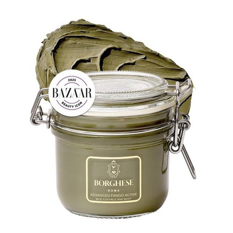 Borghese Advanced Fango Active Mud Mask - Nourishing Exfoliating Face Treatment with Bentonite Clay & Hyaluronic Acid for All Skin Types