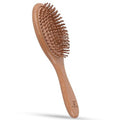 Bamboo Brush for Hair Growth - Natural Bristle Detangling Brush with Wooden Paddle | Reduces Breakage & Massages Scalp - Ideal for All Hair Types