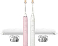 Philips Sonicare DiamondClean Toothbrush - Rechargeable & Connected | 2-Pack in Pink/White