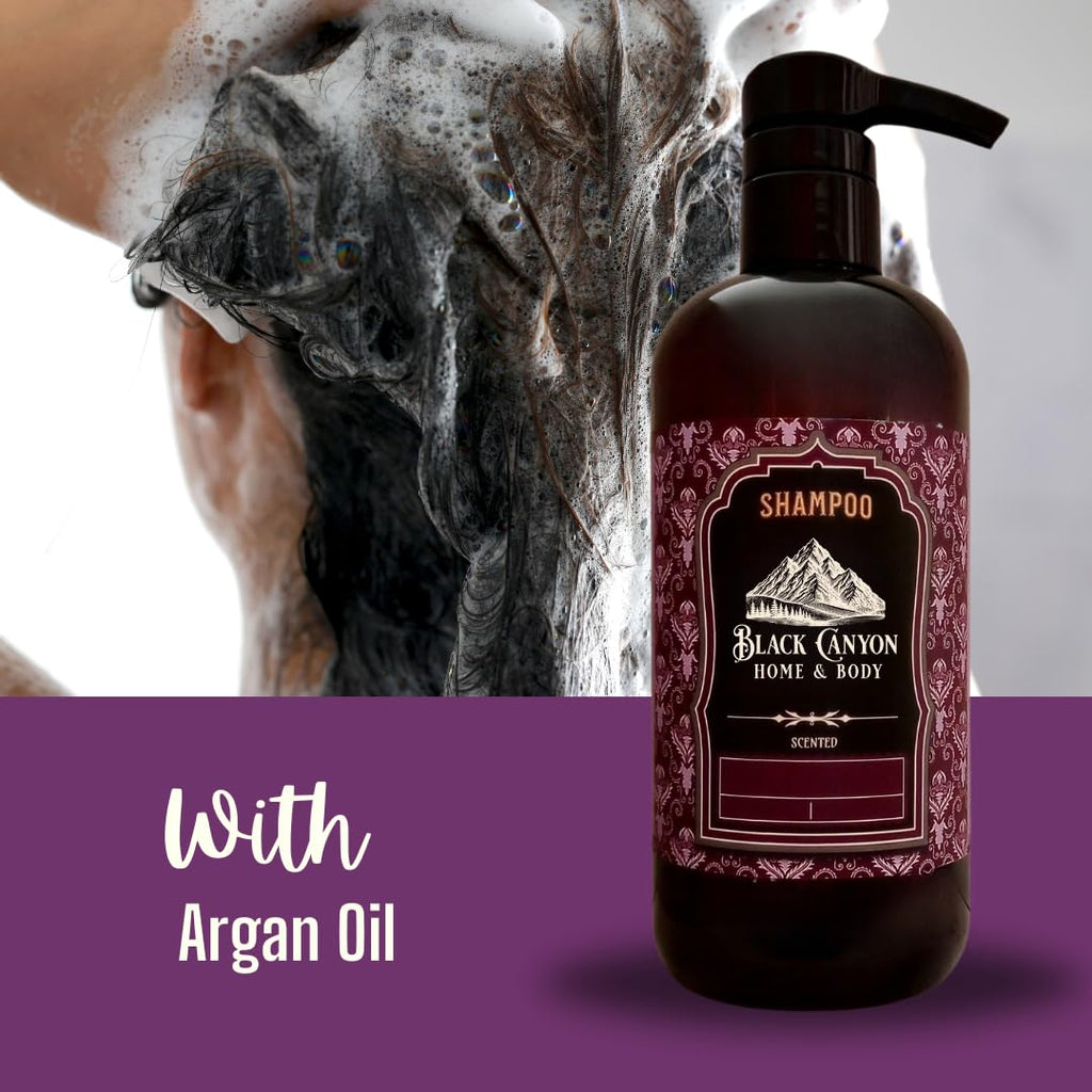 Black Canyon Amber Clove Nutmeg Scented Argan Oil Hair Shampoo, 16 Oz