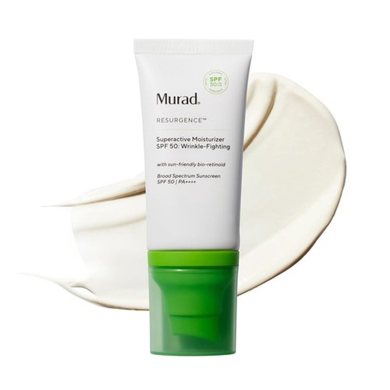 Murad Superactive Wrinkle-Fighting Moisturizer SPF 50 | Bio-Retinoid Ultra Sheer Sunscreen - 1.7 Fl Oz