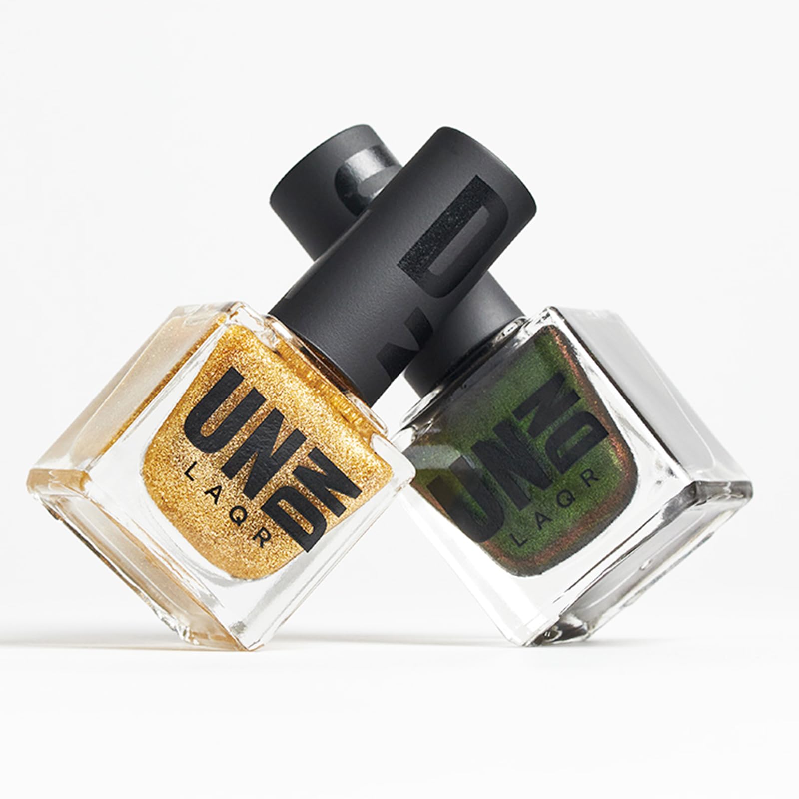 UNDN Vegan Nail Polish - Deep Seeded - Shimmer Green Nail Polish for Women and Men - Long Lasting, Durable Finish - Cruelty Free - 0.5 oz