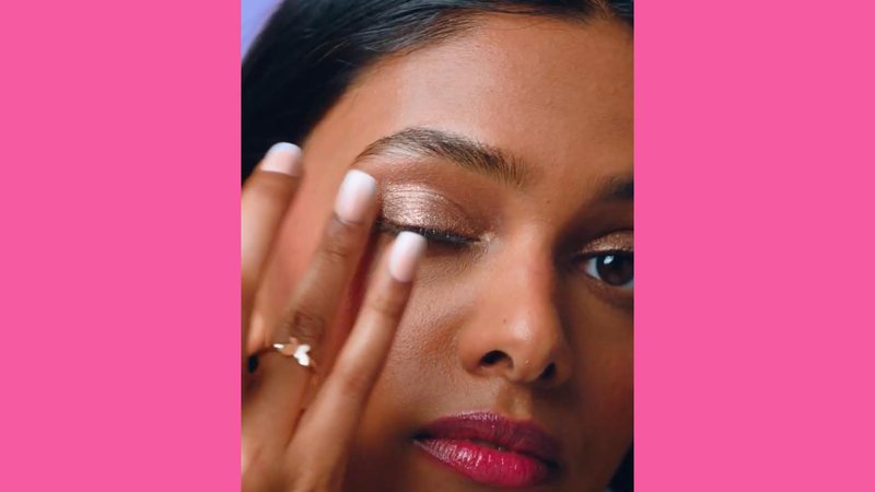 Winky Lux Rose Petal Liquid Eyeshadow, Longwear, Buildable, High-Pigment, Blendable, Crease-Proof, with Hydrating Vitamin E & Mango Seed Butter, Clean Beauty, Cruelty-Free, Vegan, Lavender Shimmer