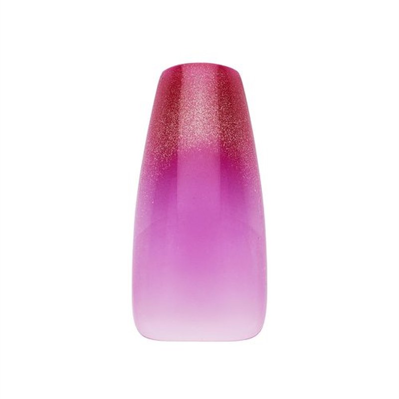 Dashing Diva GelXtend Nail Set - Rouge Shimmer - Pink Ombre Nails - Lasts Up to 14 Days - Gel Nails - No-Soak, Easy Removal