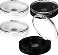 FRCOLOR Magnetic Eyeshadow Cases - 4Pcs Refillable Small Round Makeup Palettes | 1.57in x 1.57in
