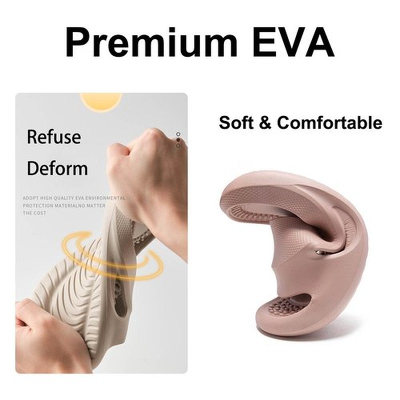 HMWEB Massage Slippers Women Men Sandals Open Toe Shower Shoes Summer House Slippers for Bath Plantar Fasciitis Slides Ladies Girls Gym Non Slip Indoor
