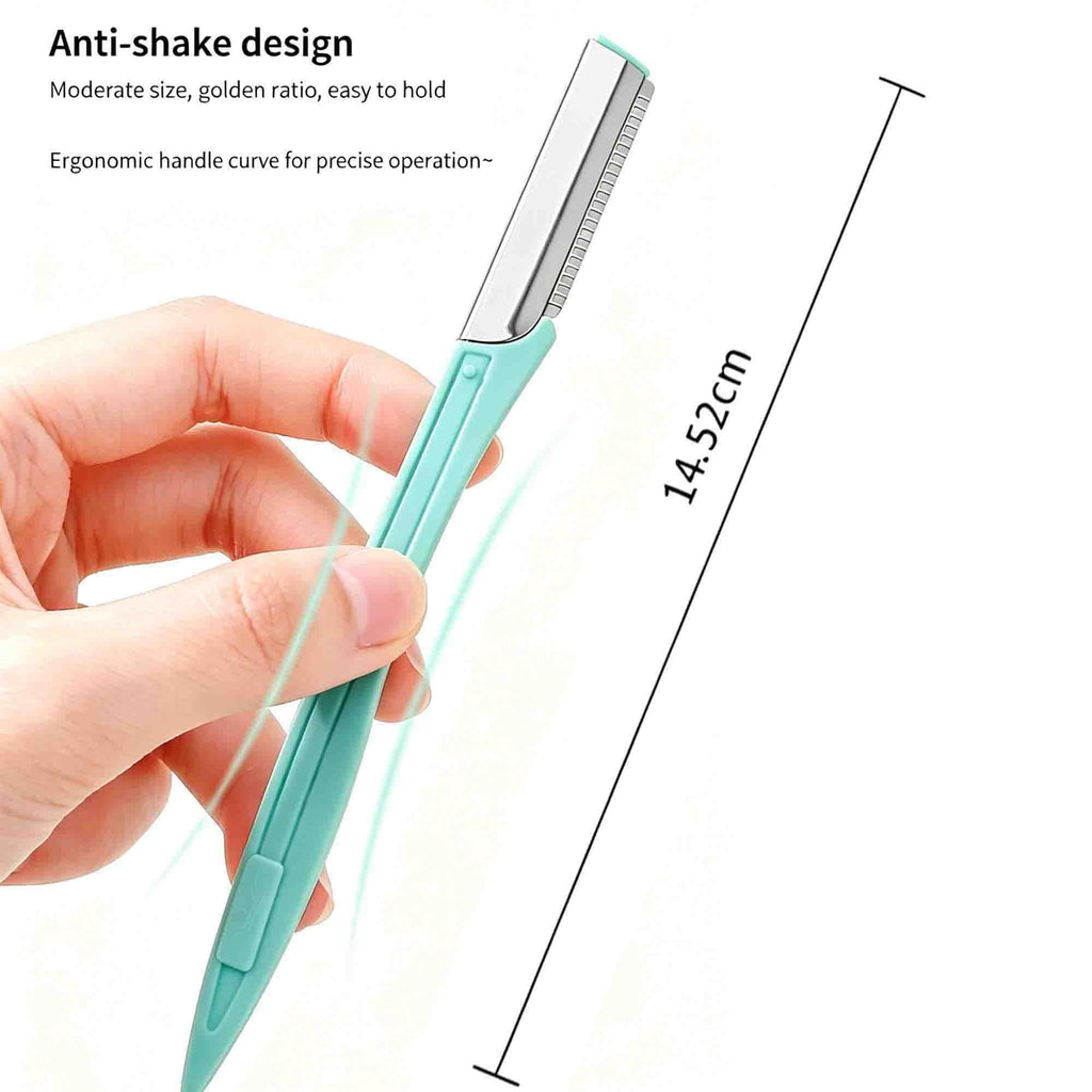 ZTRHYOO Eyebrow Razor 9 Pack, Precision Facial Hair Trimmer for Women Girl