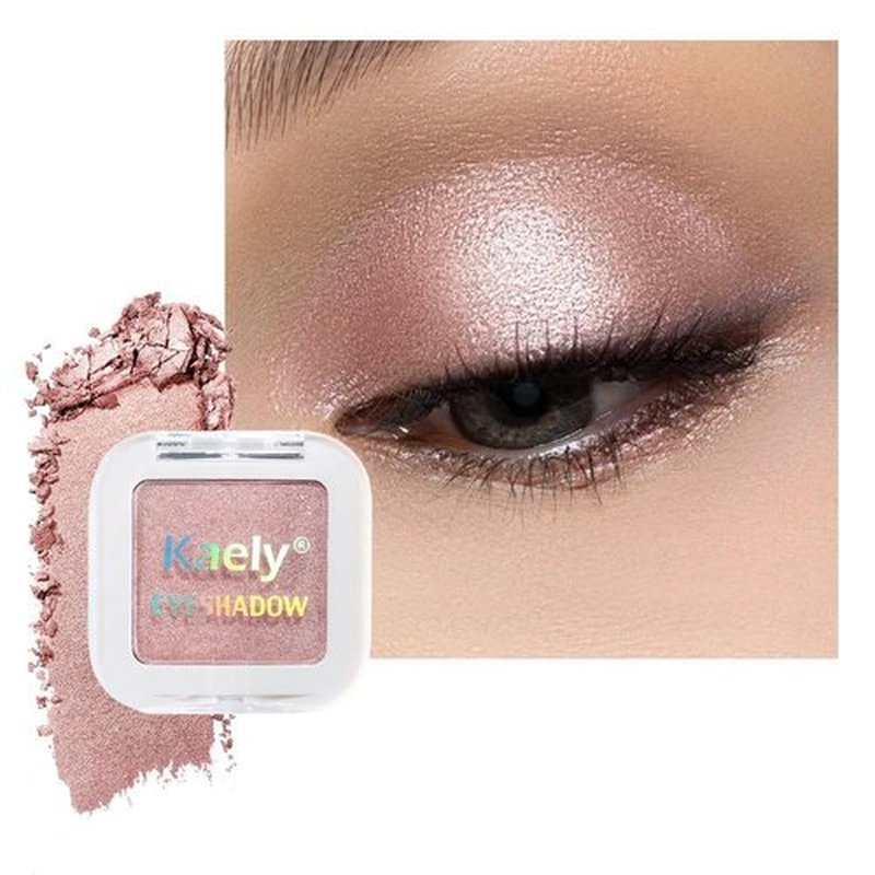 Evpct Dusty Pink Champagne Eyeshadow Palette - High Pigment Rose Gold & Ice Pink Shades for Mature Skin