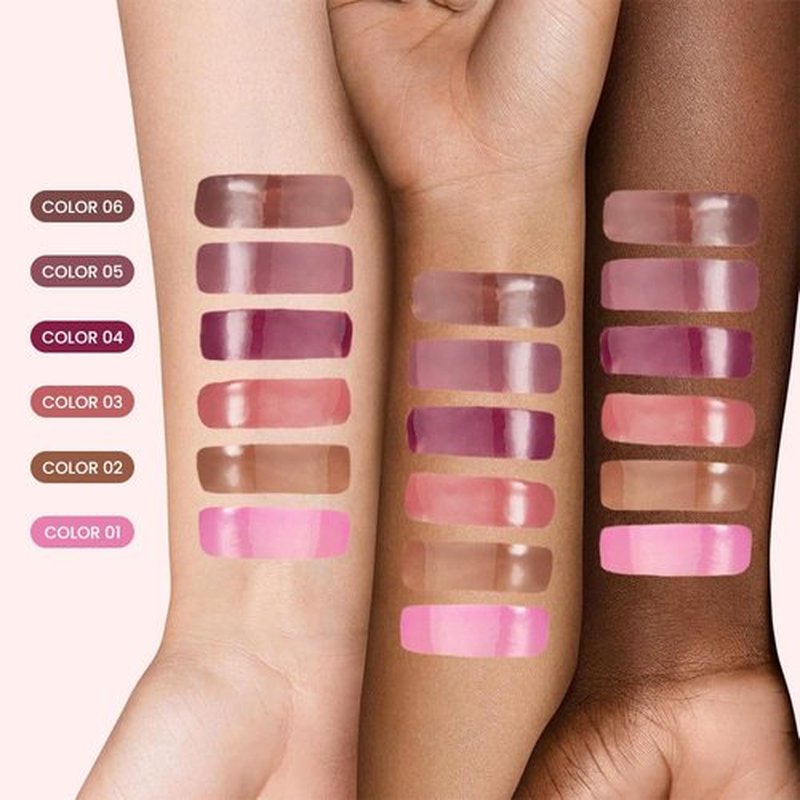 FeiCuiYun Lip Tinted Glowy Balm - Ultra-Hydrating Vegan Lip Serum for Sheer Shine & Softness | Plum