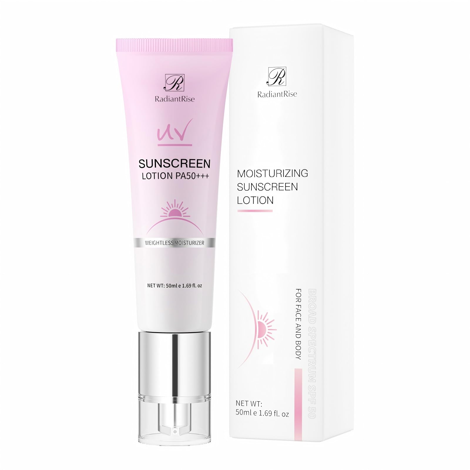 AESTHTANY Sunscreen For Face For Women|SPF 50+++ 1.69 fl oz|Moisturizer, Lightweight under Makeup, Travel Essentials, Summer Essentials