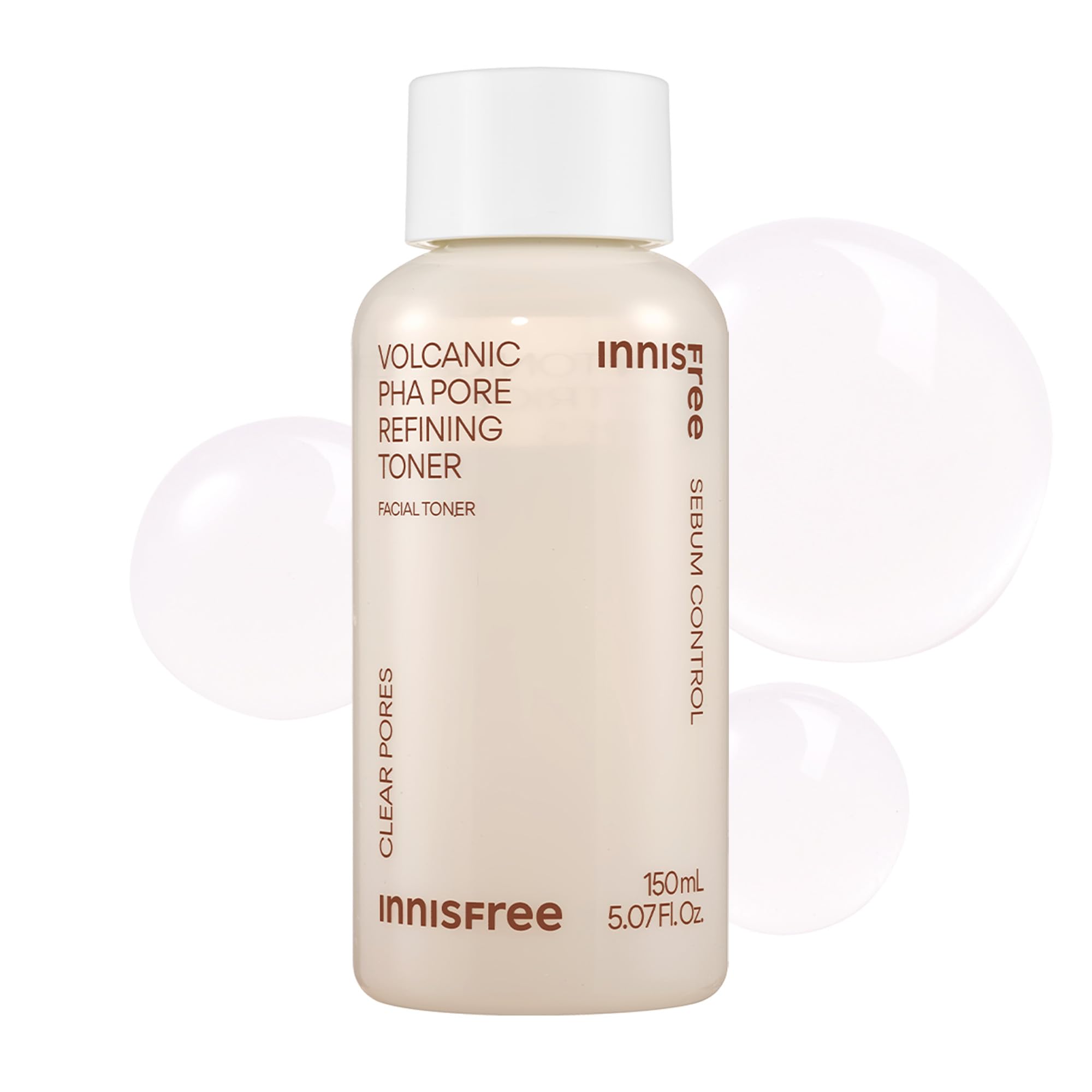innisfree Volcanic PHA Toner | Korean Skincare with AHA and BHA | Refines Texture, Controls Oil | Exfoliating Face Treatment