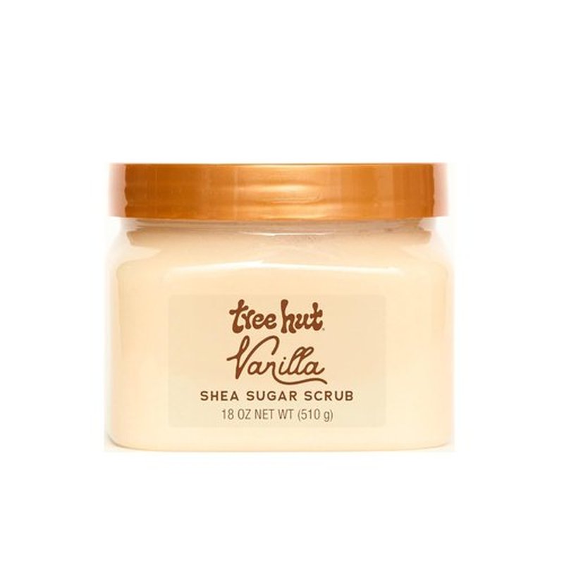 Tree Hut Vanilla Shea Sugar Scrub - Exfoliating & Hydrating Body Scrub with Shea Butter | 18 oz, Vegan