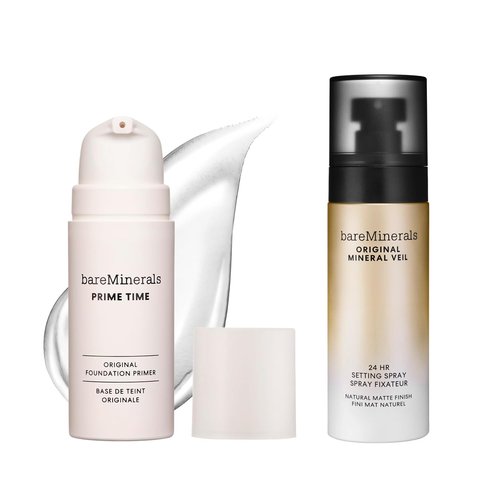 bareMinerals Hydrate & Glow Primer Bundle | Mineral Veil Natural Matte Setting Spray