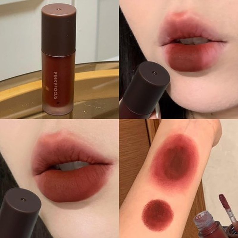 Skiennix 6-Piece Matte Lip Gloss Set - Velvet Finish for Autumn & Winter | Long-Lasting Formula