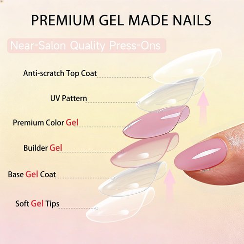 SXVME Soft Gel Press On Nails Short, 32 Pcs 16 Sizes Sheer Dark Pink Short Fake Nails Press ons Oval, Reusable Glue On Nails with Glue, Natural Almond Stick On Nail for Women Everyday Elegance