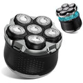 Mens Electric Bald Head Razor,Head Shaver for Bald Men Grooming Kit Wet-Dry Rotary Shavers Nose Hair Beard Trimmer Clippers Facial Cleansing Brush Cordless Waterproof USB Charging Rechargeable
