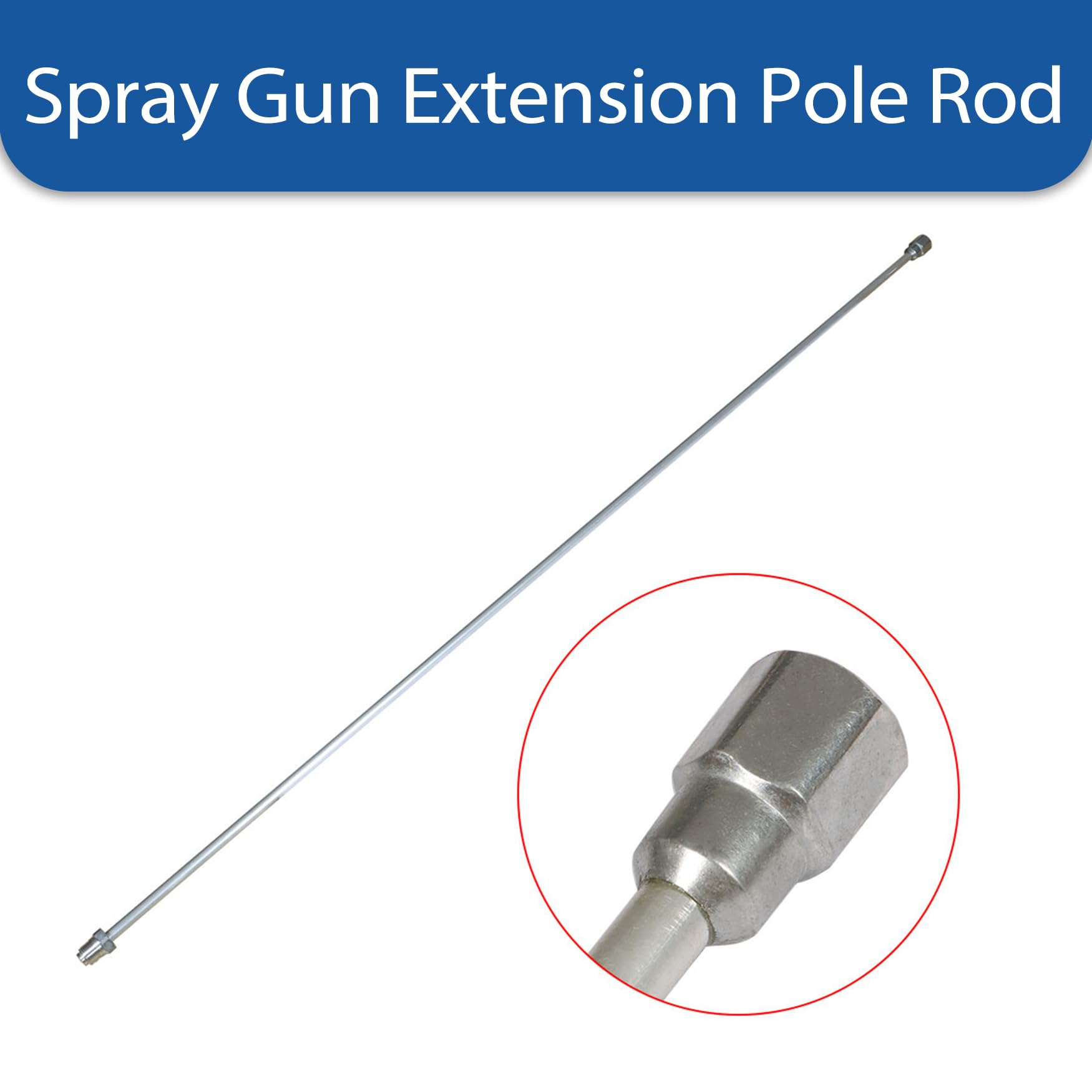 WFLNHB 150cm/59inch Airless Paint Sprayer Spray Gun Tip Extension Pole Rod